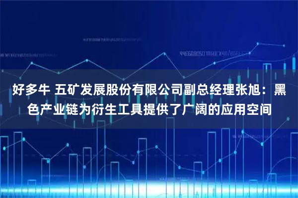 好多牛 五矿发展股份有限公司副总经理张旭：黑色产业链为衍生工具提供了广阔的应用空间