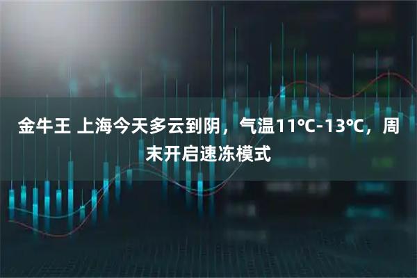 金牛王 上海今天多云到阴，气温11℃-13℃，周末开启速冻模式