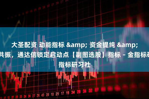 大圣配资 动能指标 & 资金提纯 & 多重共振，通达信锁定启动点【副图选股】指标 – 金指标研习社